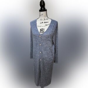 B. Boutique Women's blue Viscose button down shirt dress NWT (D1)